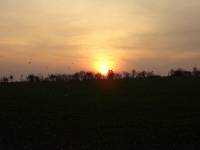 CIMG1323 Die Sonne geht jetzt schon immer sehr fr�h unter.